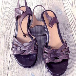 Easy Spirit Braidnet Strap Wedge Sandals - 8W